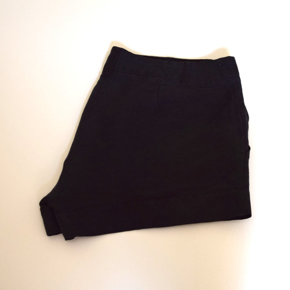 2/$20 Silk and Linen Black Shorts - Picture 2 of 5